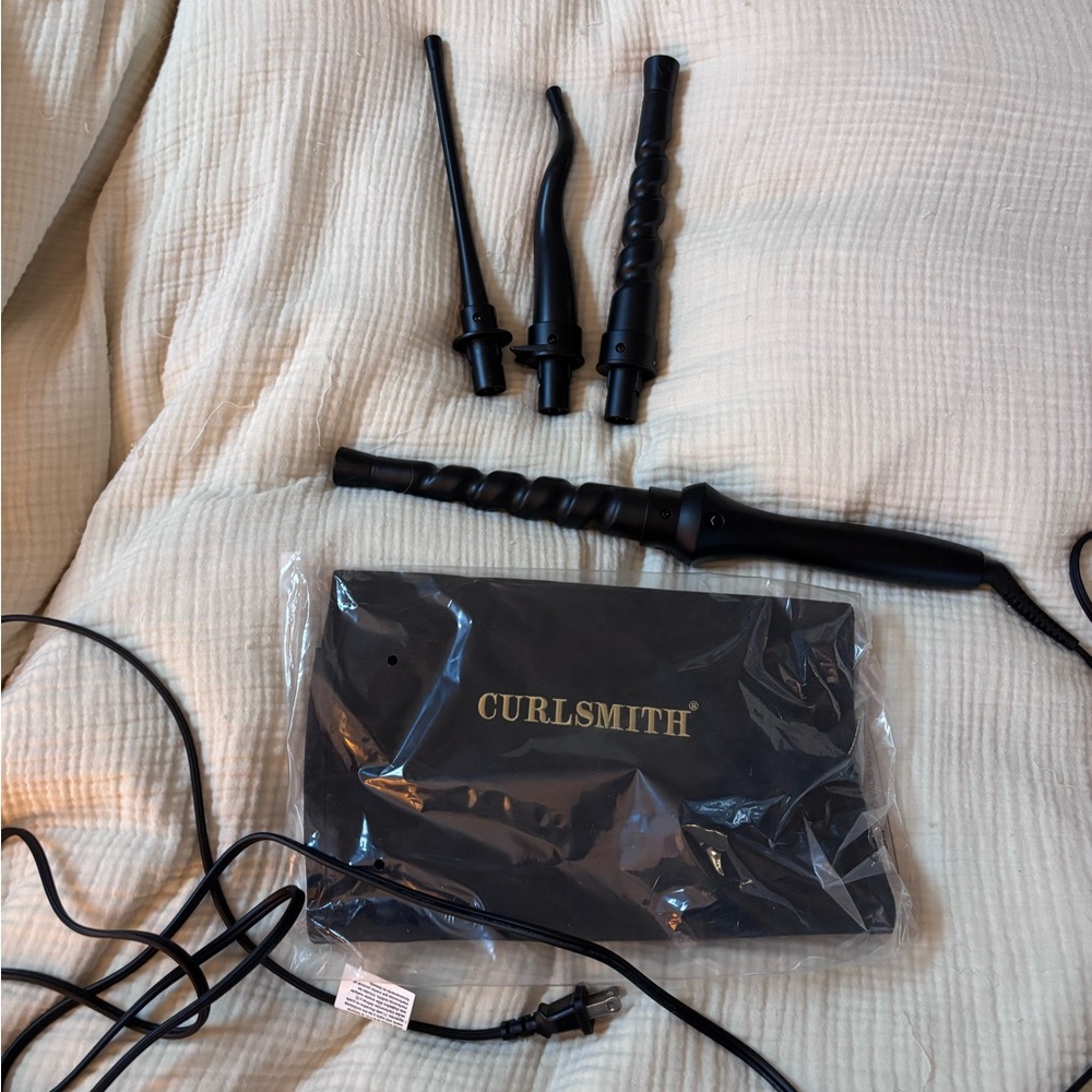Curlsmith Black Interchangeable Curling Wand Set